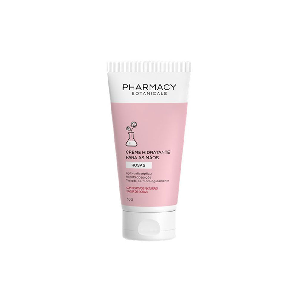 Kit Pharmacy Botanicals - Sabonete Líquido Rosas 300 ml + Creme para as Mãos Rosas 50 g + Loção Corporal Rosas 200 ml