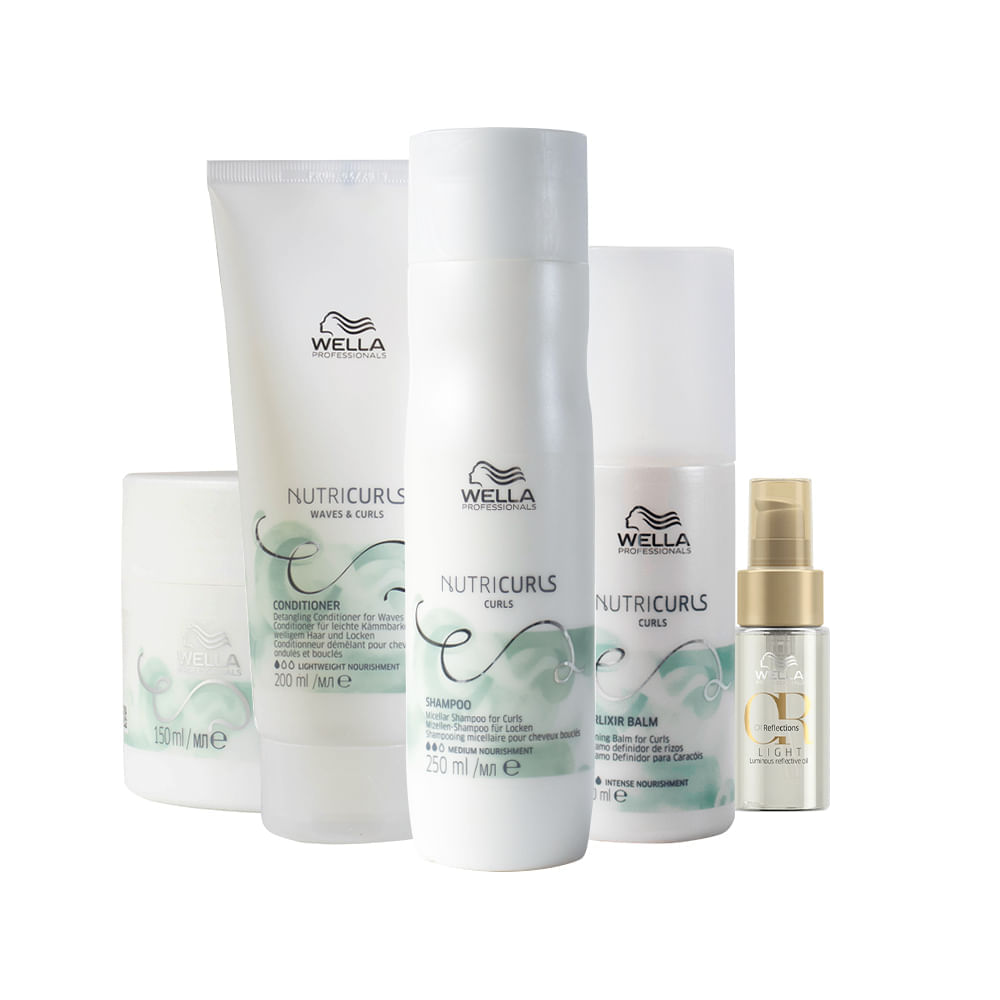 Encontraproduto.com.br - Kit Wella Professionals Nutricurls Light Home Care- 5 Produtos