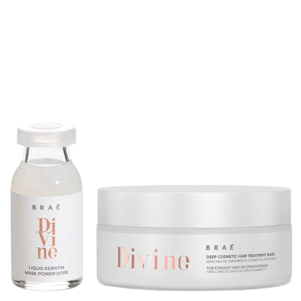 Kit Braé Divine - Máscara de Hidratação 200g + Ampola de Hidratação 13ml