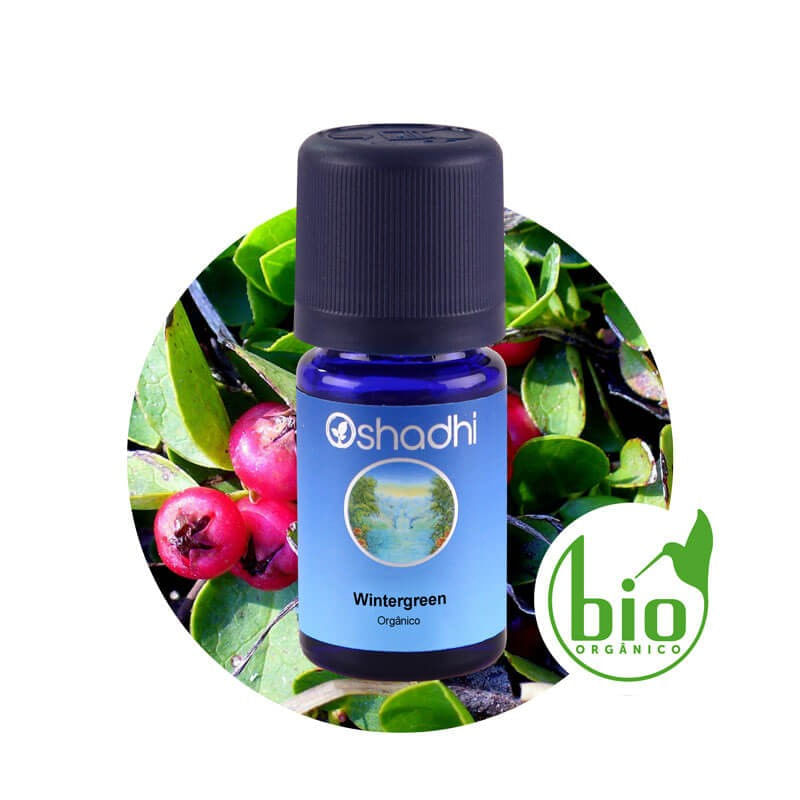 Óleo Essencial de Wintergreen Orgânico 5ml Oshadhi