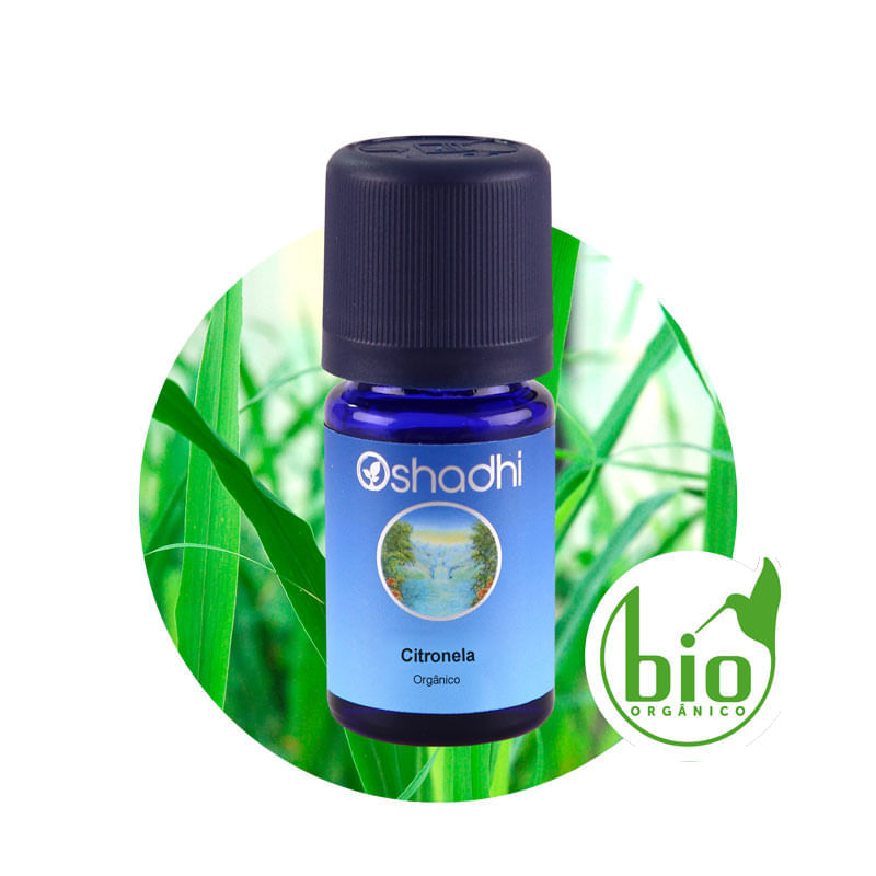 Óleo Essencial de Citronela Orgânico 5ml Oshadhi