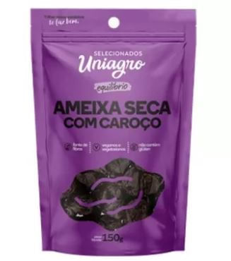 Ameixa Seca com Caroço UNIAGRO Equilíbrio 150g