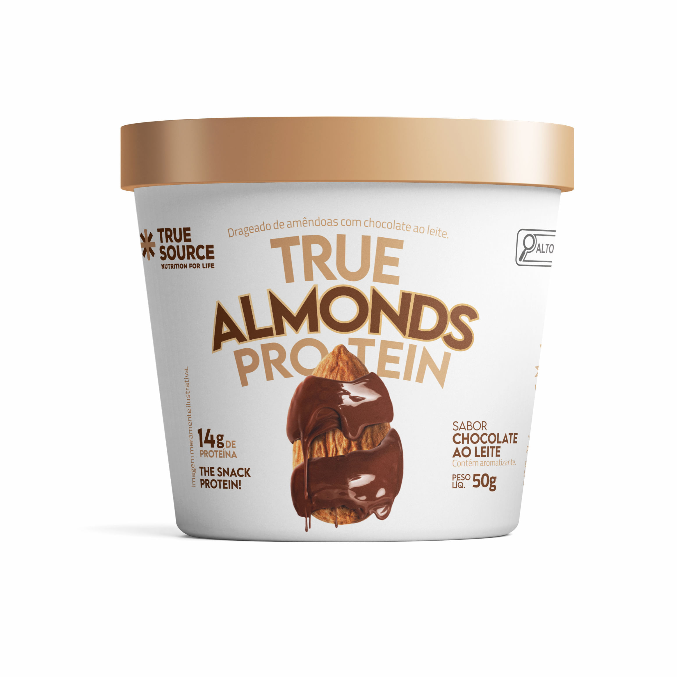 True Almonds Protein Chocolate ao Leite 50g True Source