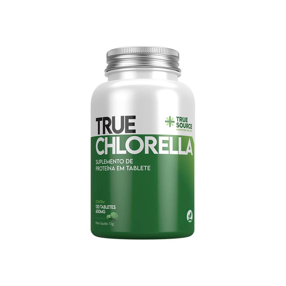 Encontraproduto.com.br - True Chlorella 120 Tabletes 600mg True Source