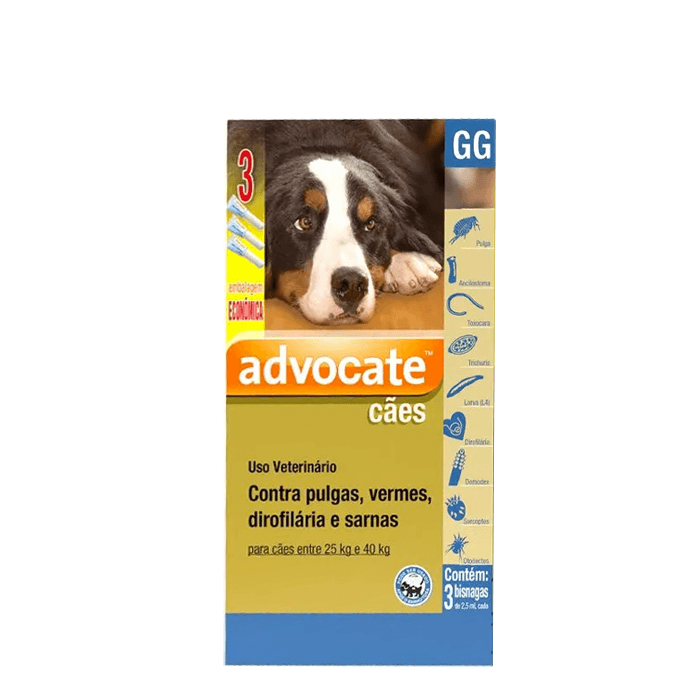 Advocate Cães Combo - para Cães de 25 até 40kg