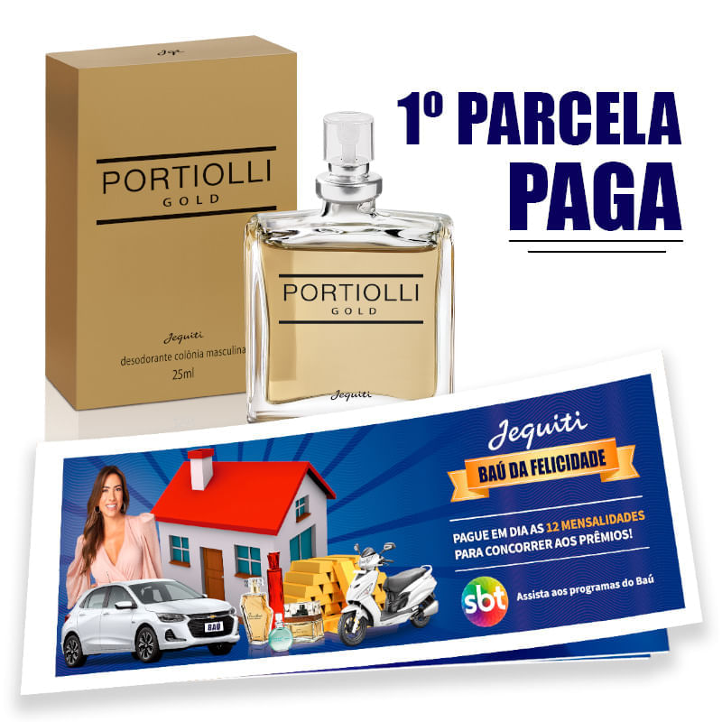Kit Carnê do Baú com Portiolli Gold - 25 ml Jequiti