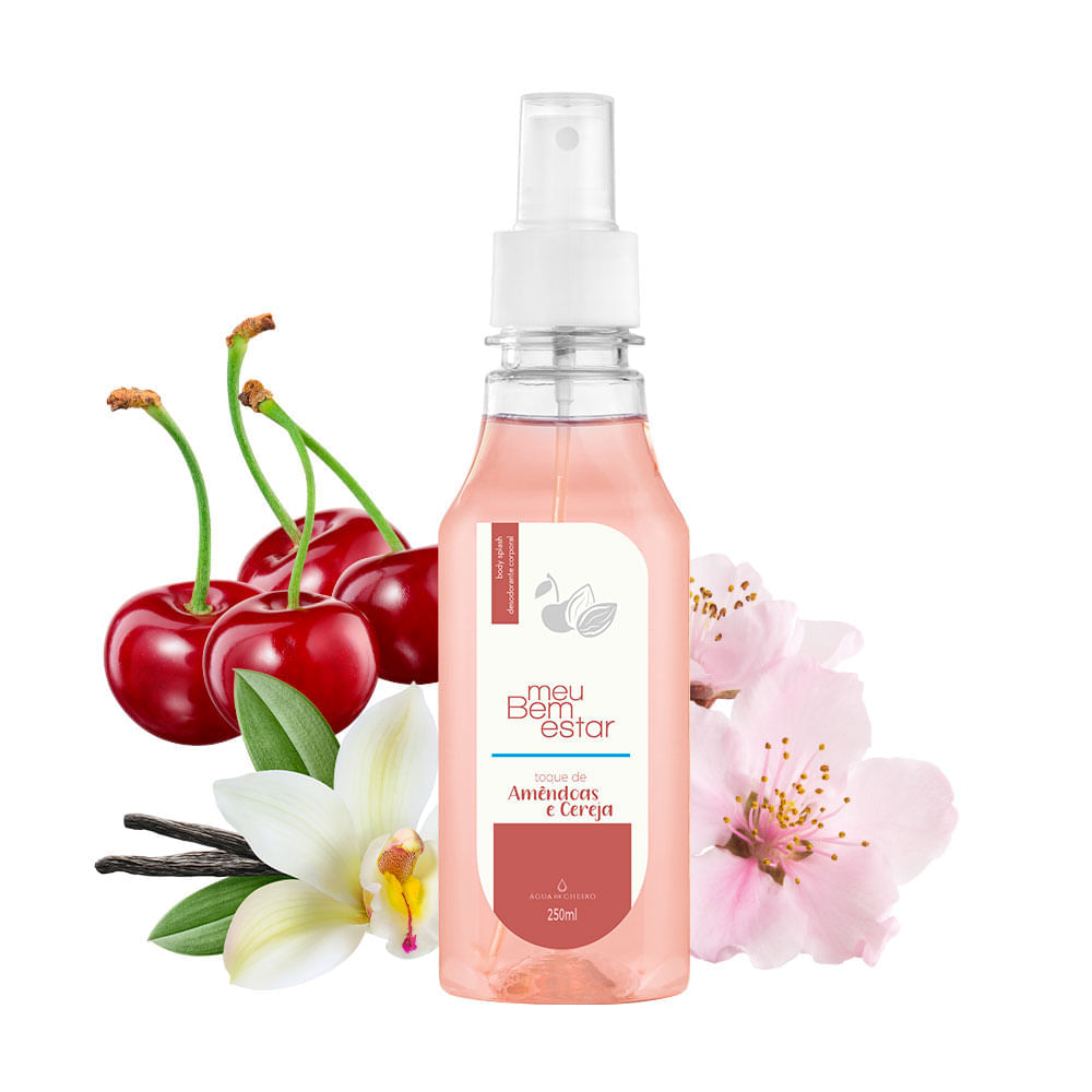 Body Splash Meu Bem Estar Toque de Amêndoas e Cereja - 250ml