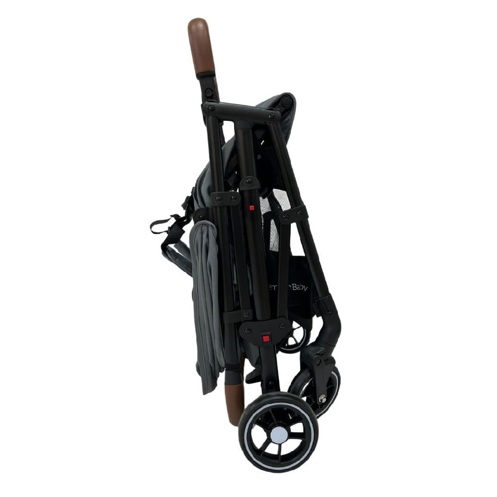 Carrinho de Bebê Passeio Compacto Zurich Cinza Premium Baby