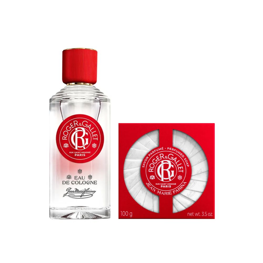 Roger e Gallet Kit Jean-Marie Farina Eau De Cologne 100ml + Sabonete 100g