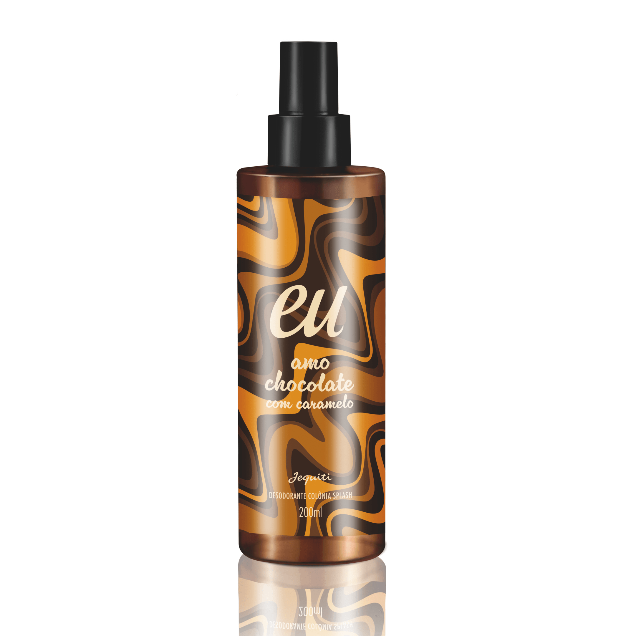 Desodorante Colônia Splash Eu Amo Chocolate Caramelo, 200 ml