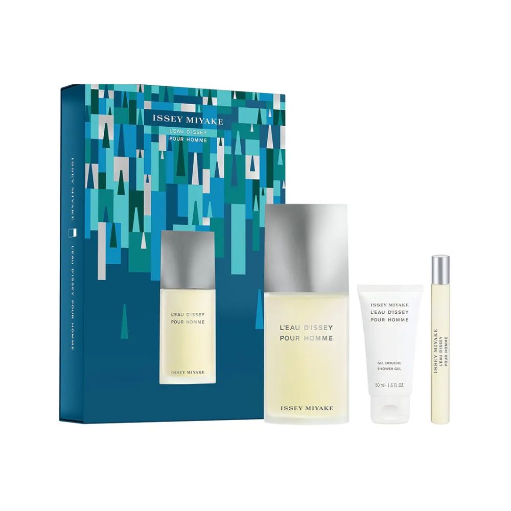 Issey Miyake Leau Dissey Pour Homme Coffret Eau de Toilette 125ml + Gel de Banho 50ml + Travel Size