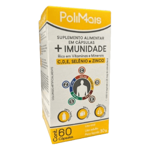 Kit 3x PoliMais + Imunidade C/60 Cápsulas - Nutriex