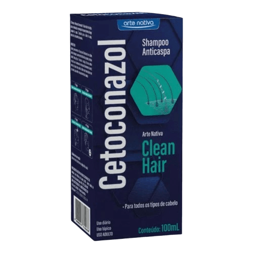 Kit C/3 Shampoo Cetoconazol Anticaspa 100ml - Arte Nativa