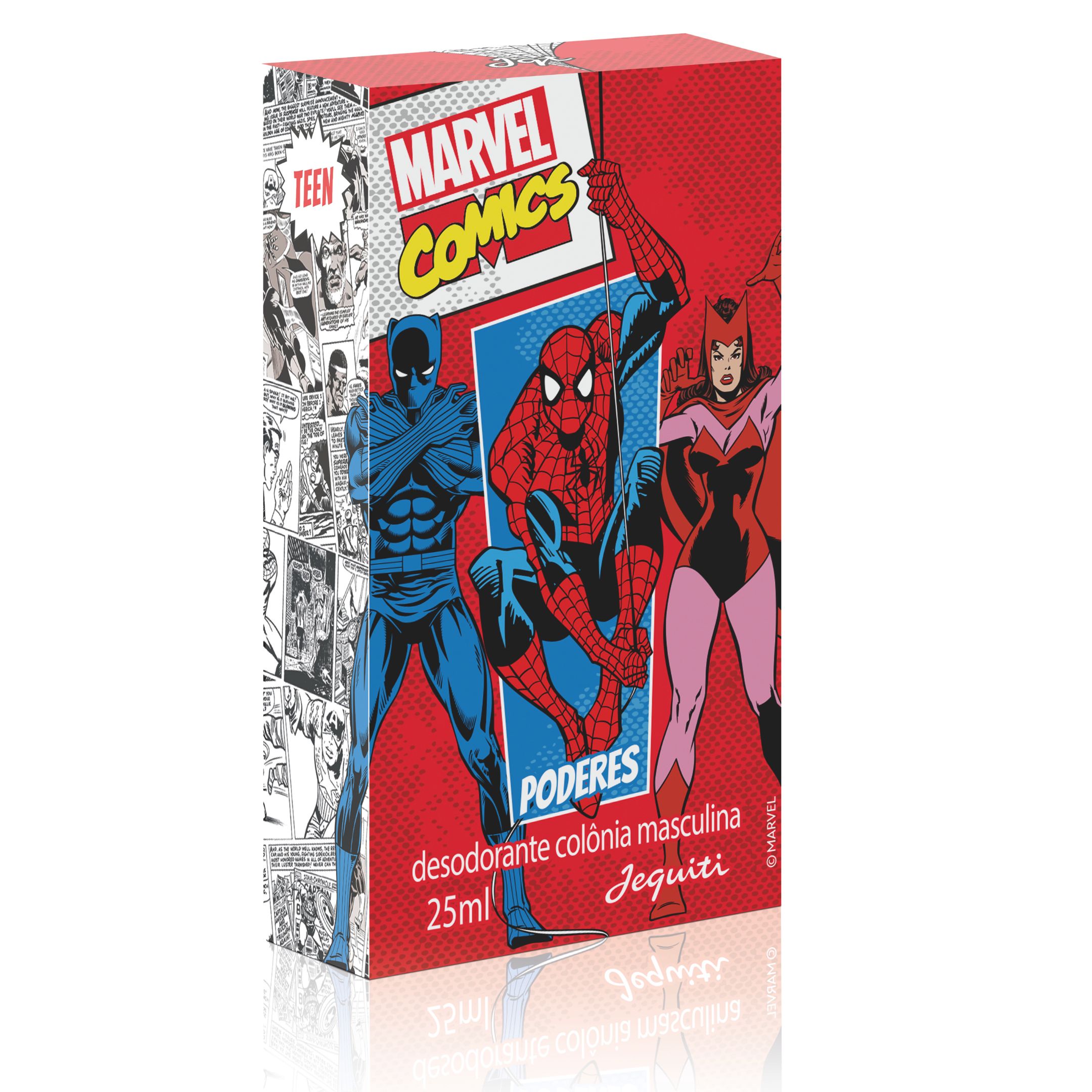 Colônia Infantil Masculino Jequiti Marvel Comics Poderes 25ML