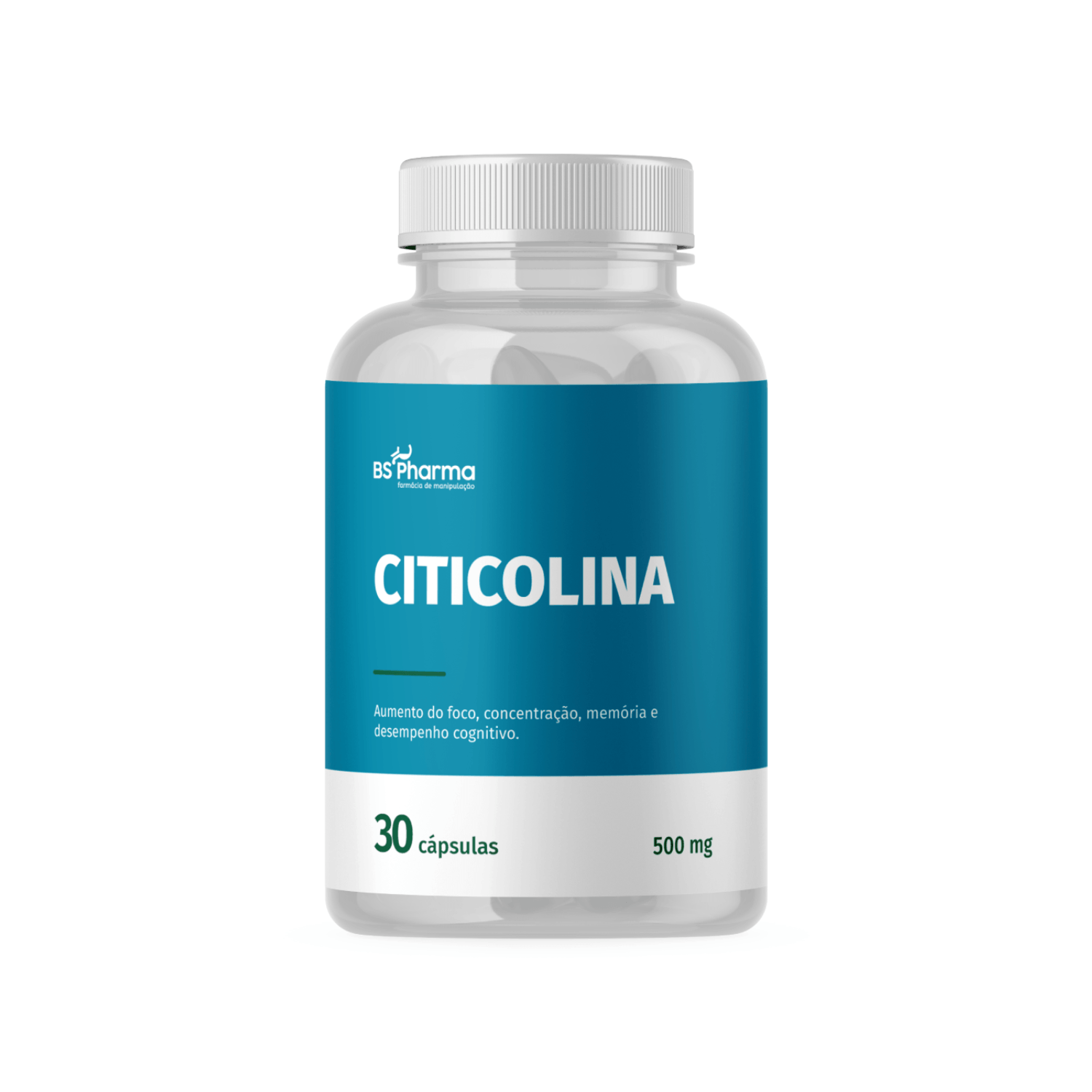 Encontraproduto.com.br - Citicolina  500 mg 30 cápsulas BS Pharma