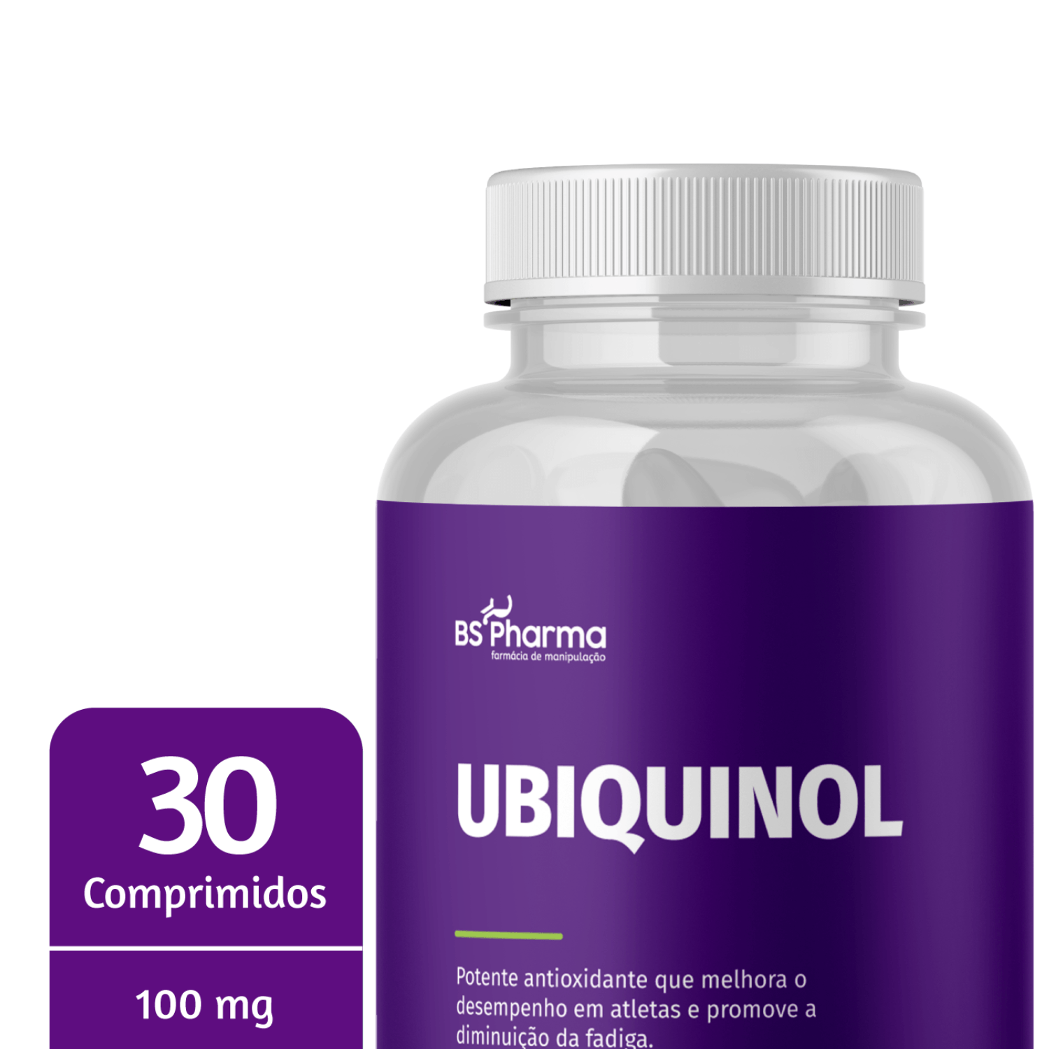 Encontraproduto.com.br - Ubiquinol 100mg 30 Cápsulas BS Pharma