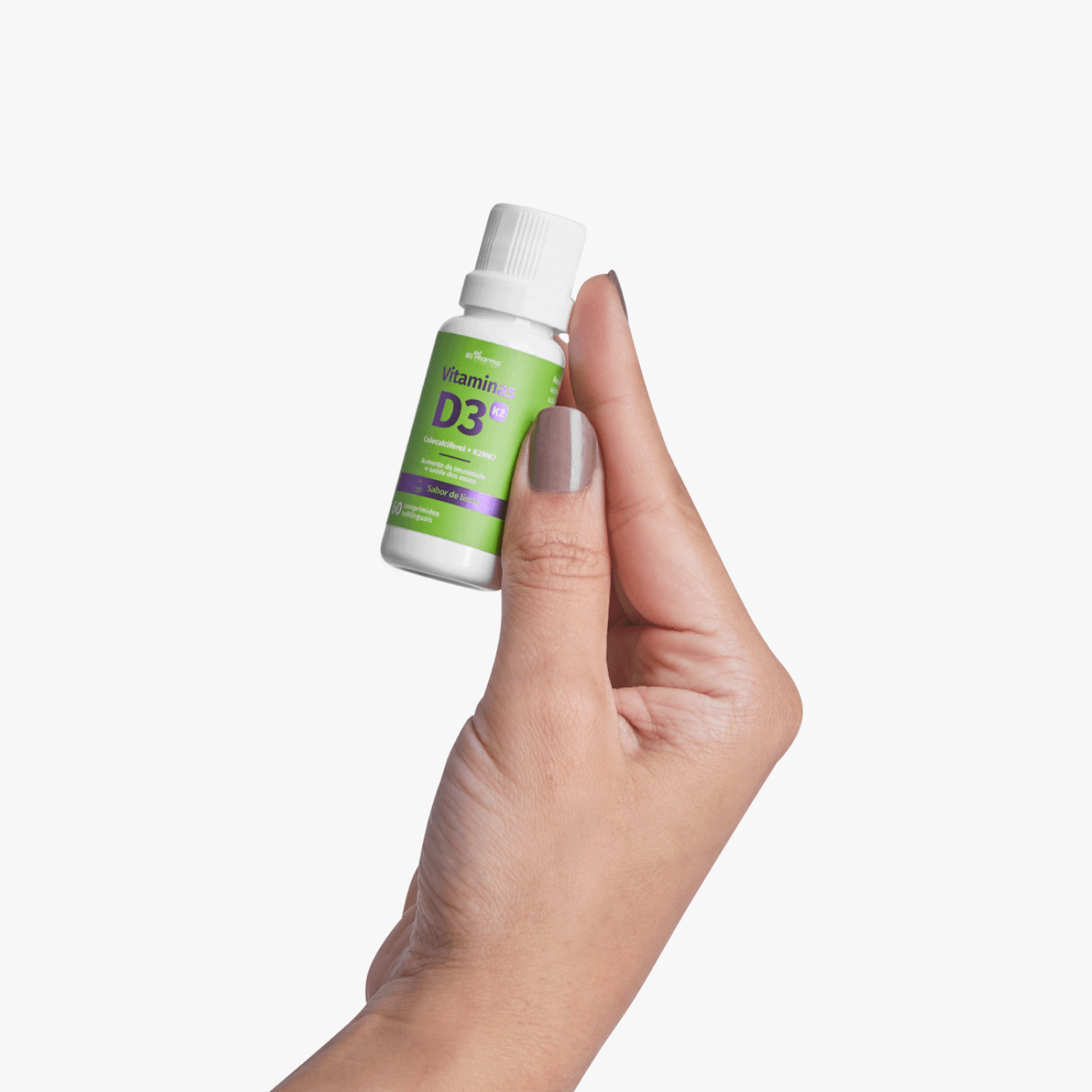 Encontraproduto.com.br - Vitamina D3 + K2 Sublingual 60 Comprimidos BS Pharma