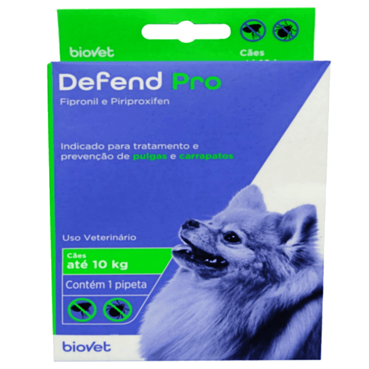 Antipulgas e Carrapatos Defend Pro para Cães até 10kg Biovet