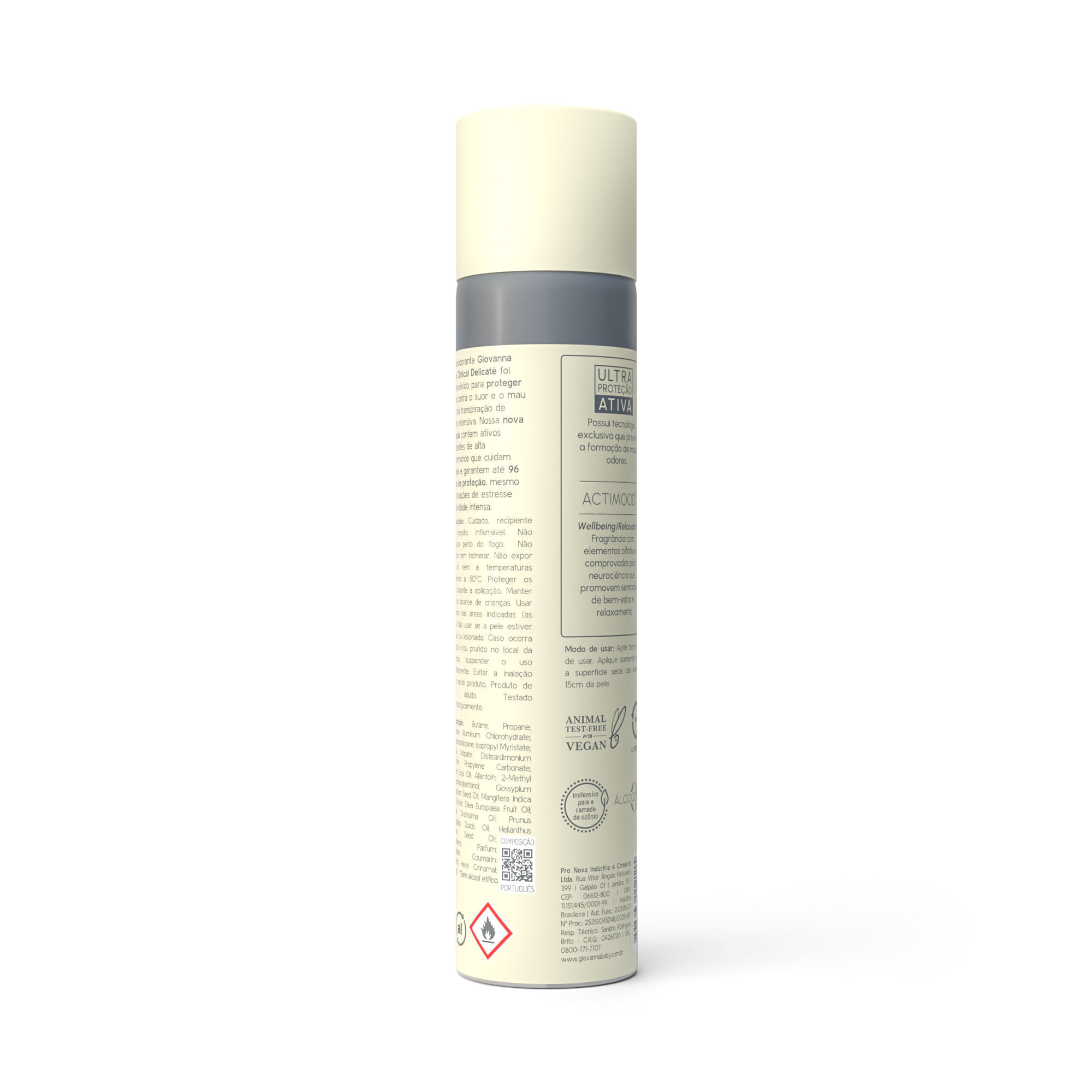 Desodorante Aero 96hrs Clinical Delicate 200ml