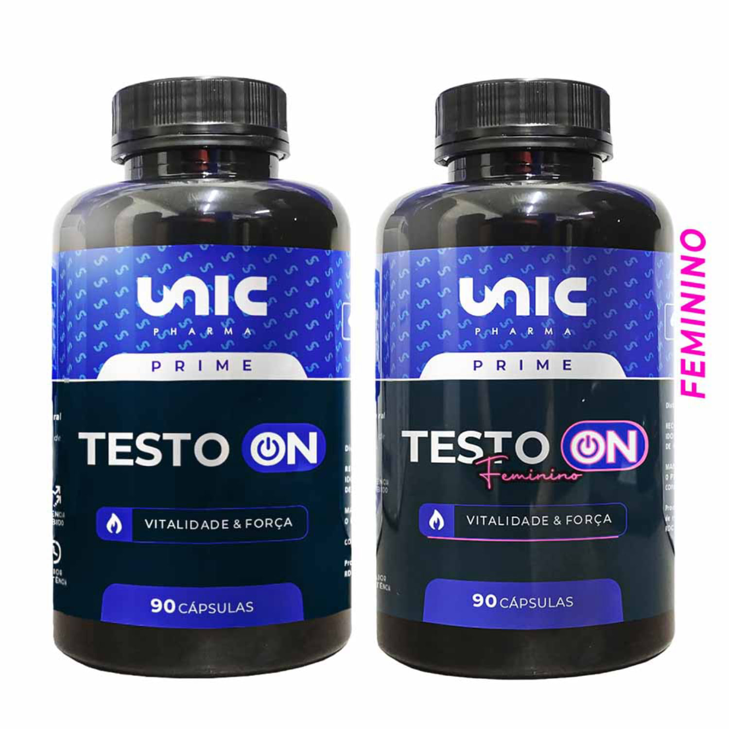 Encontraproduto.com.br - Kit Testo On - Masculino e Feminino 90 Cáps