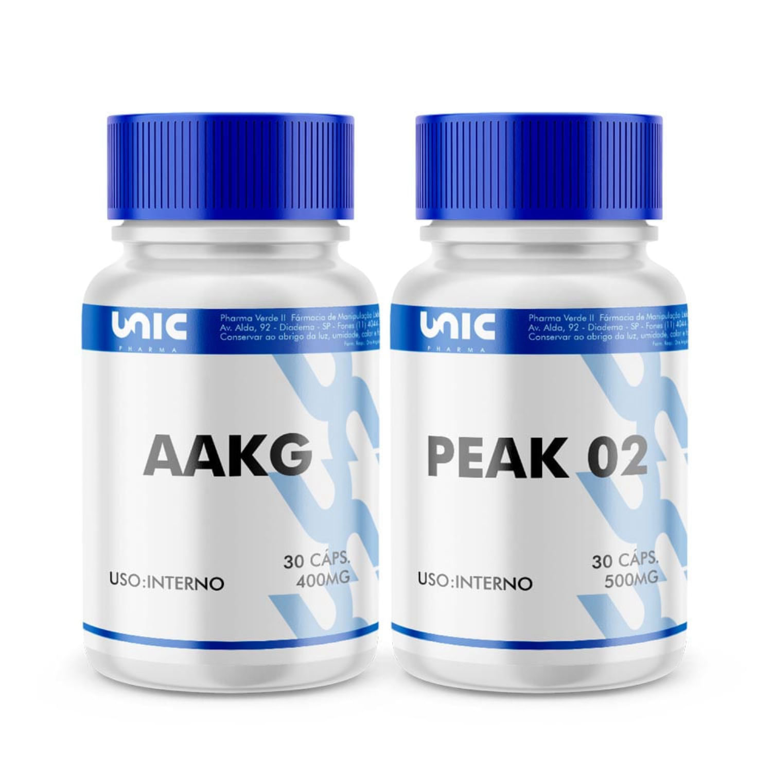 Encontraproduto.com.br - Arginina Aakg 400Mg  + Peak O2 500Mg - 30 Cápsulas