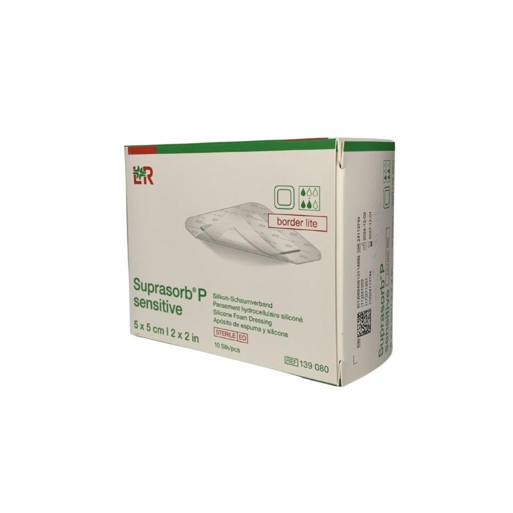 Encontraproduto.com.br - Suprasorb P Sensitive Border Lite 5x5cm - Lohmann & Rauscher