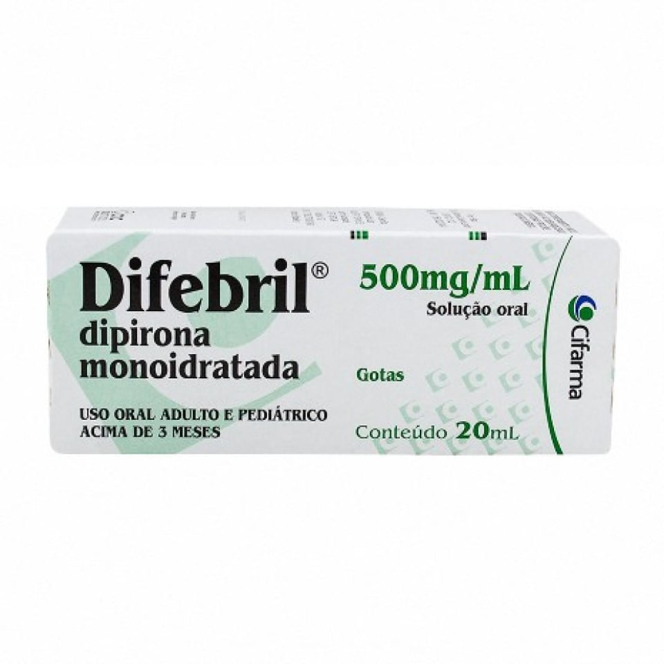 Difebril 500mg/Ml Gotas 20ml