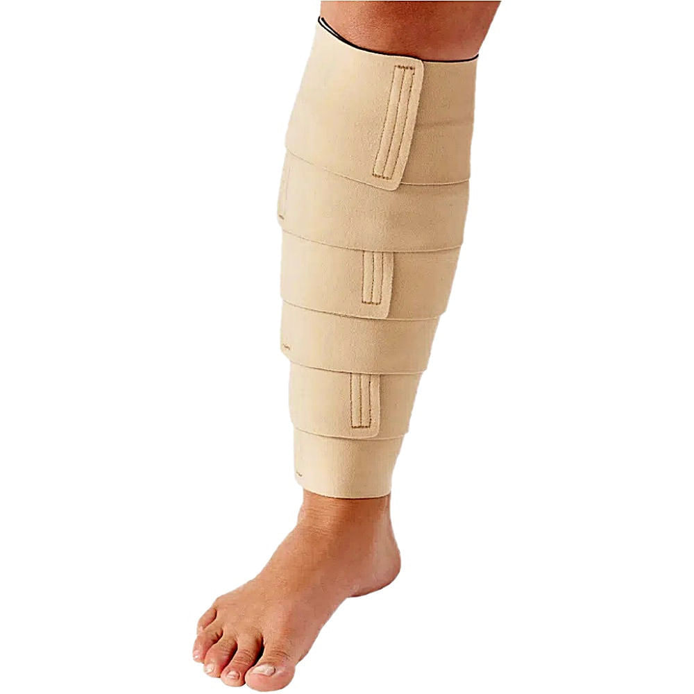 Encontraproduto.com.br - Envoltorio De Compressao Ajustavel - Ready Wrap - Panturrilha - Tam P - Bege
