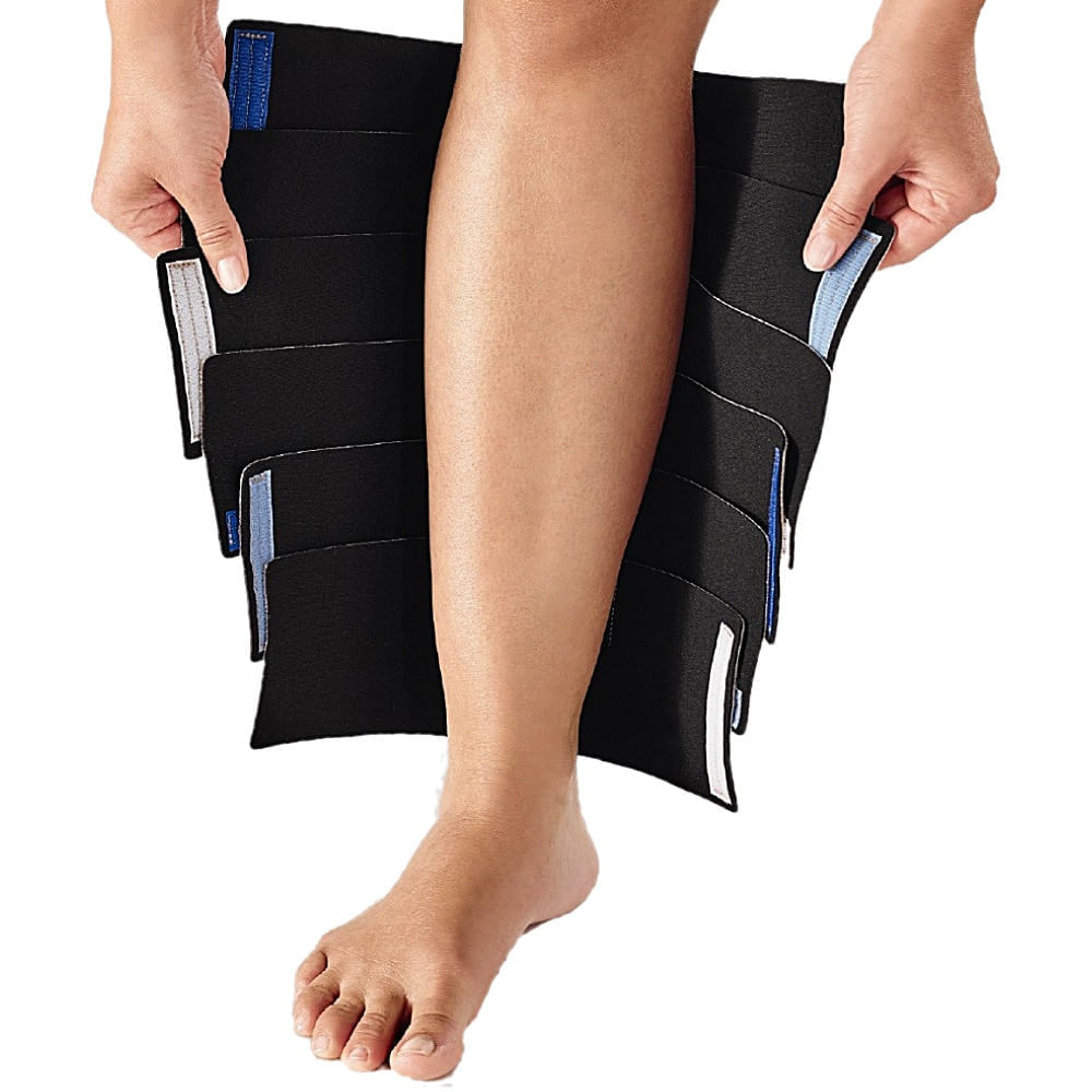 Encontraproduto.com.br - Envoltorio De Compressao Ajustavel - Ready Wrap - Panturrilha - Tam P - Bege