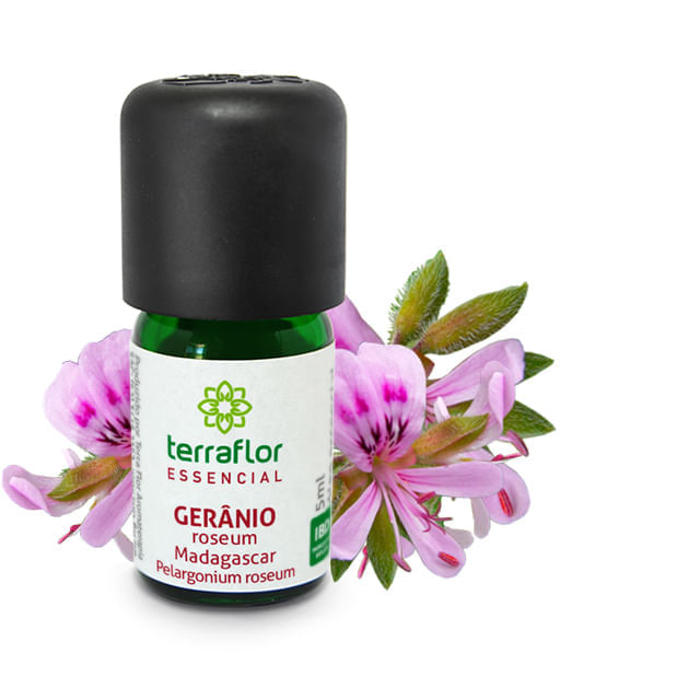 Óleo Essencial de Gerânio Roseum Índia 5ml Terra Flor