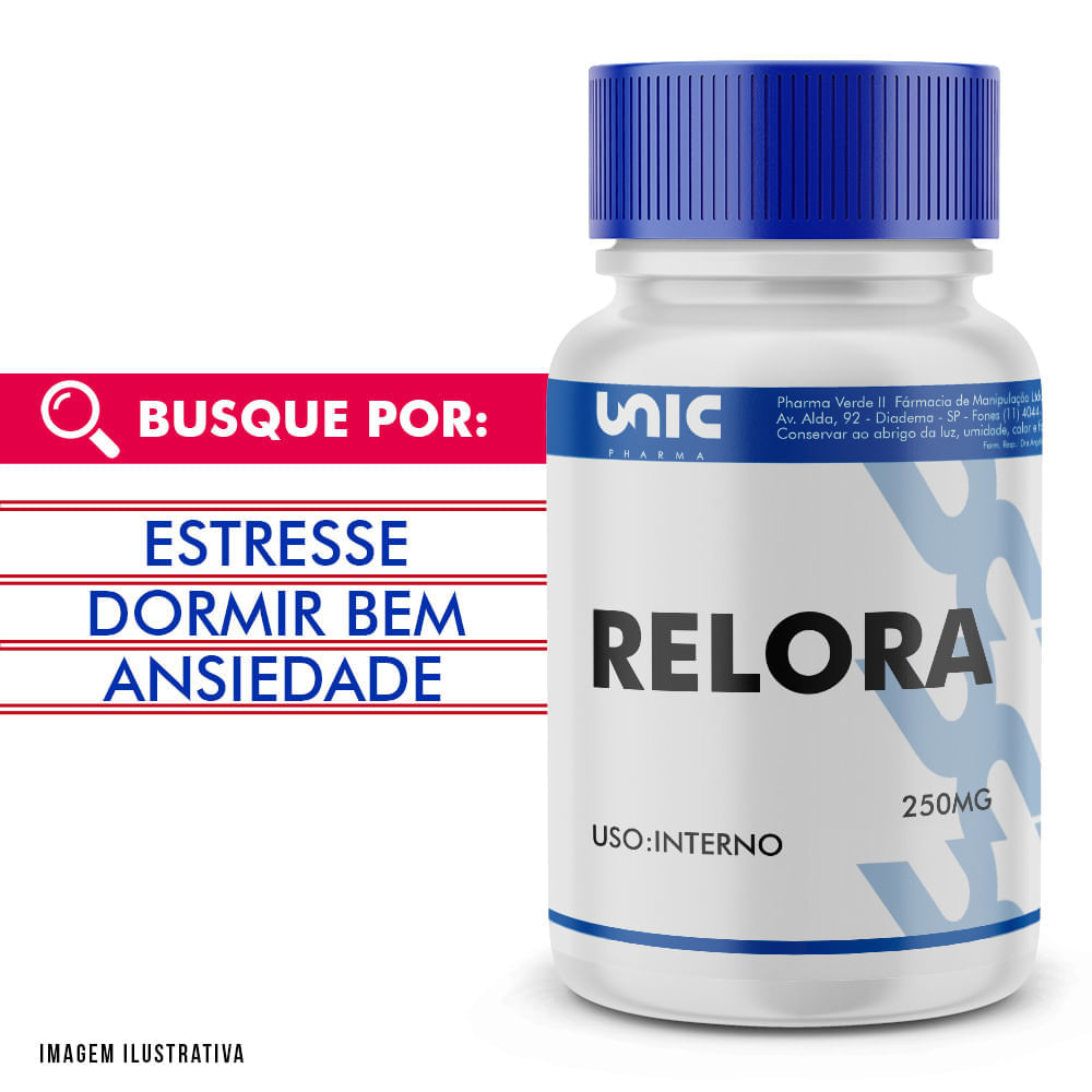 Relora 250mg com selo de autenticidade 30 Cápsulas