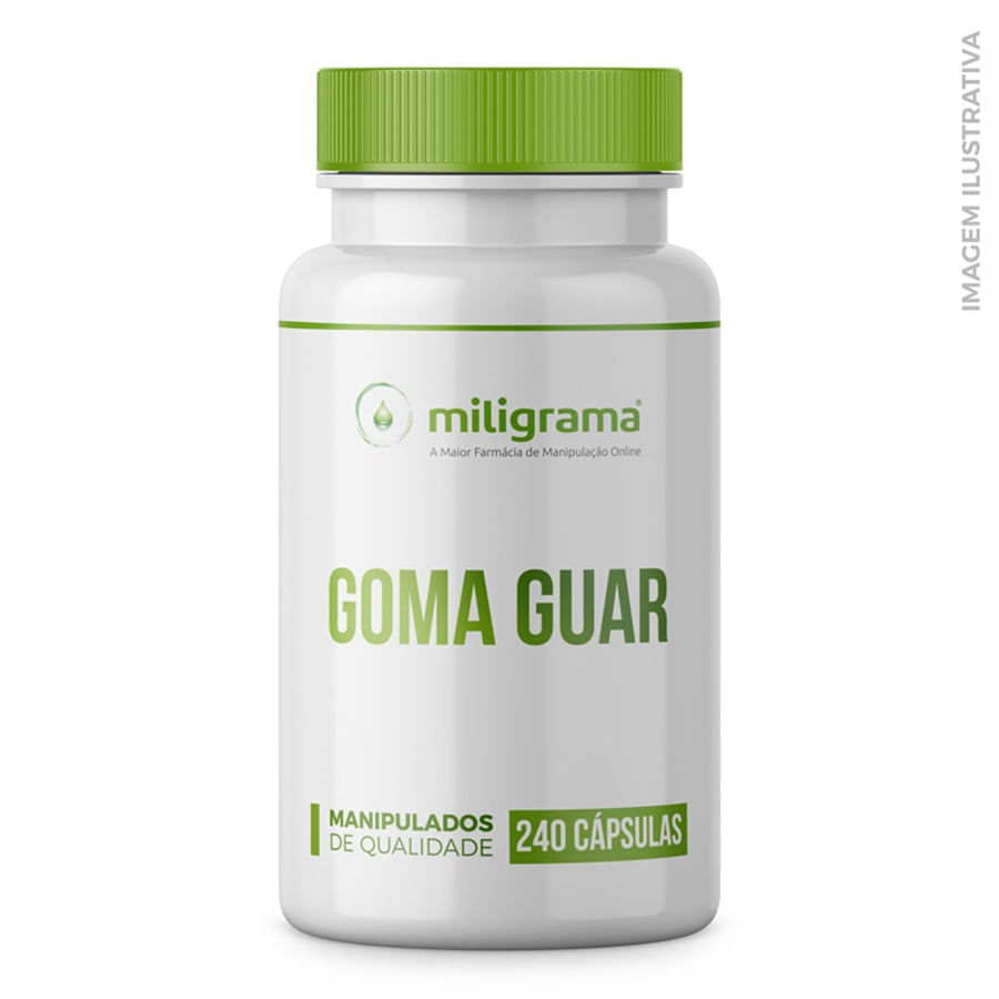 Encontraproduto.com.br - Goma Guar 500mg 240 Cápsulas