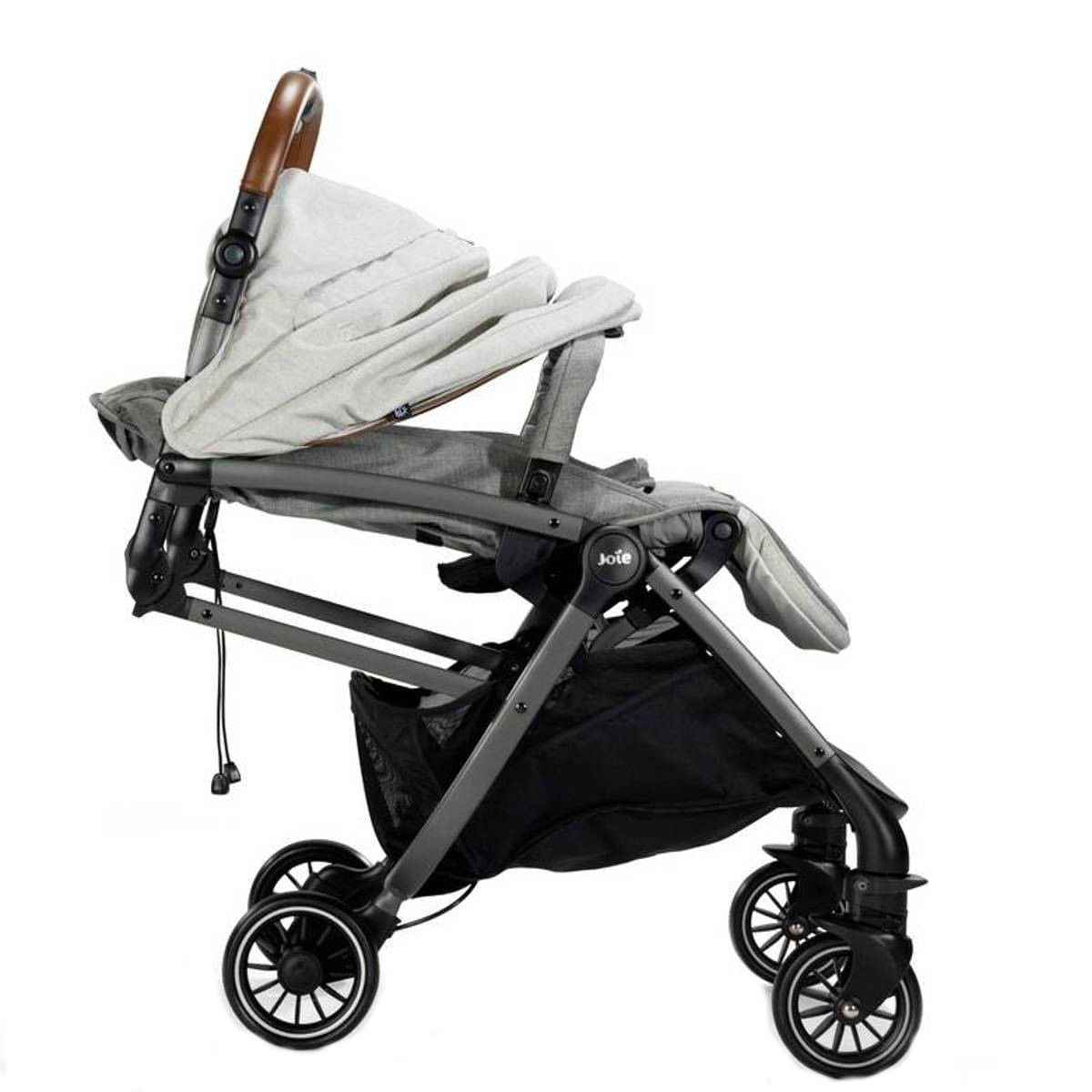 Encontraproduto.com.br - Carrinho de Bebe Passeio Reclinável 0 Meses Até 15Kg Tourist Signature Cinza Carbon Joie