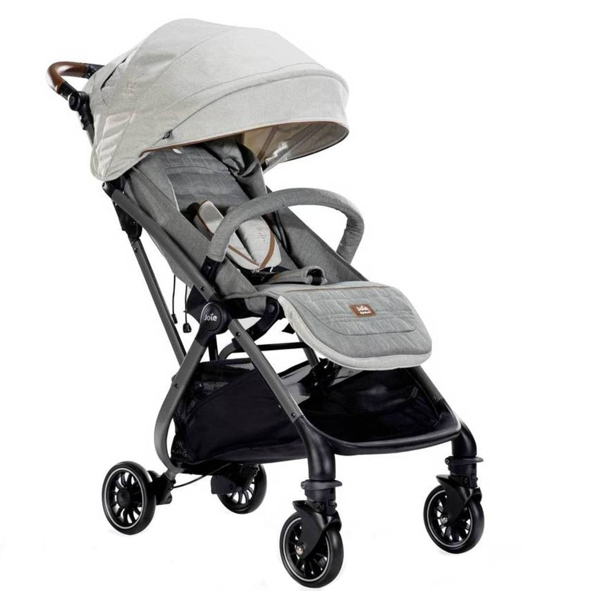 Encontraproduto.com.br - Carrinho de Bebe Passeio Reclinável 0 Meses Até 15Kg Tourist Signature Cinza Carbon Joie