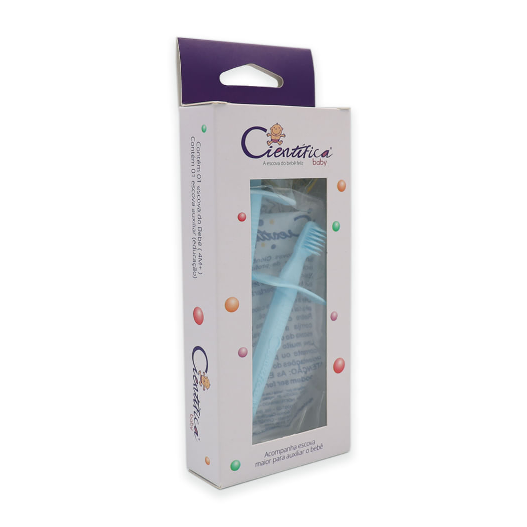 Escova Dental Infantil Científica Kids Baby Kit com 2 - Dental Line