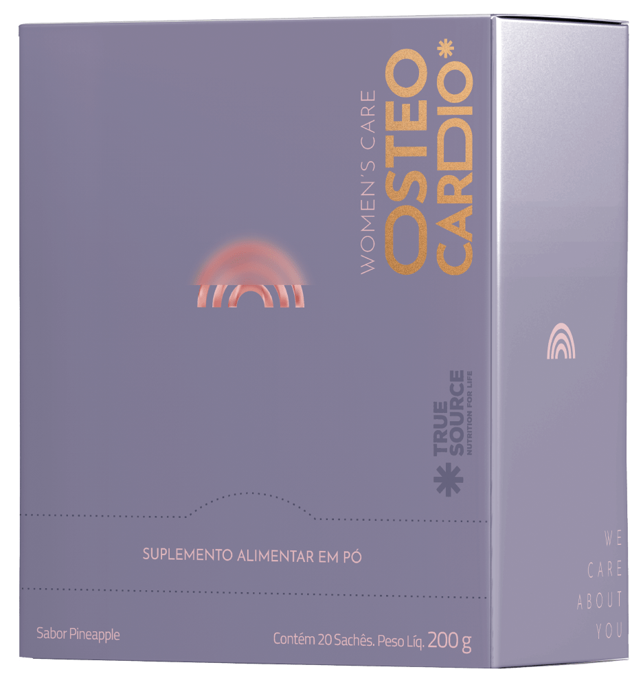 Womens Care Osteocardio Pineapple Display 200g 20 Sachês True Source
