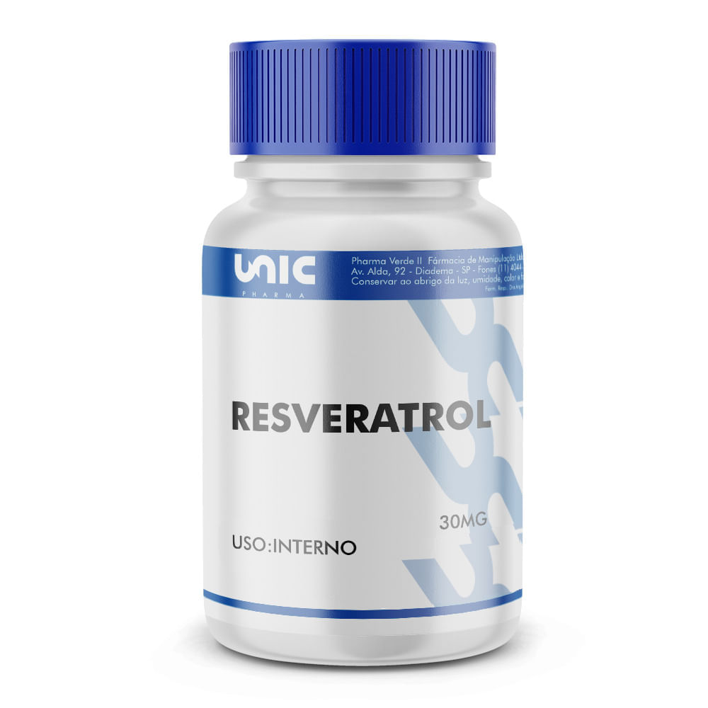 Resveratrol 30mg 120 Cápsulas