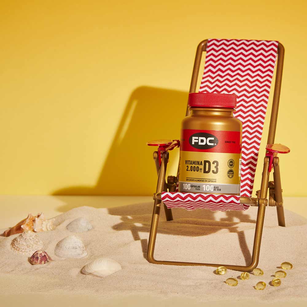Encontraproduto.com.br - FDC Vitamina D3 2.000UI - 100 cápsulas
