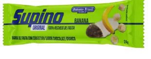 Barra De Frutas Supino Banana com Chocolate Branco 24G